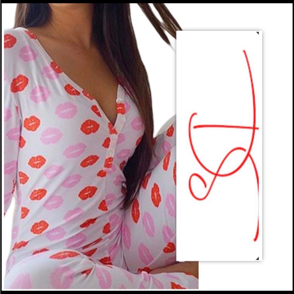 Dream Sleepwear Hot Lips Onesies